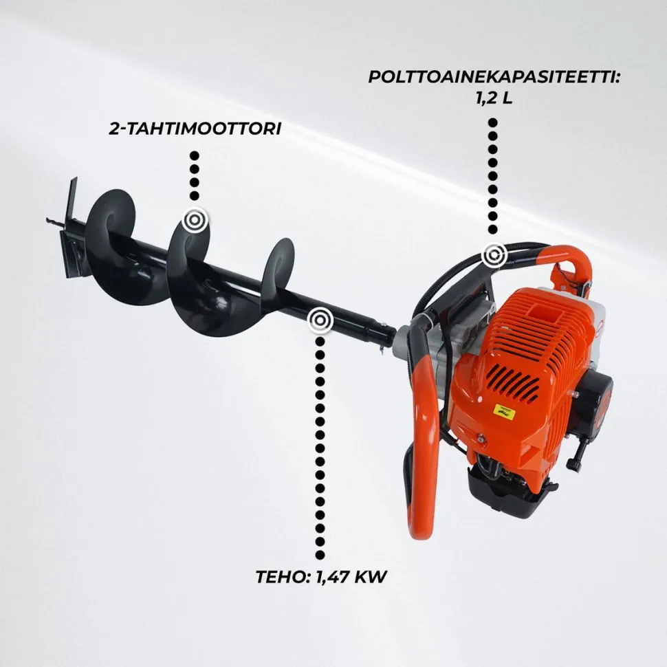 Maapora Fornorth, 1,47kW, sis. 2 terää
