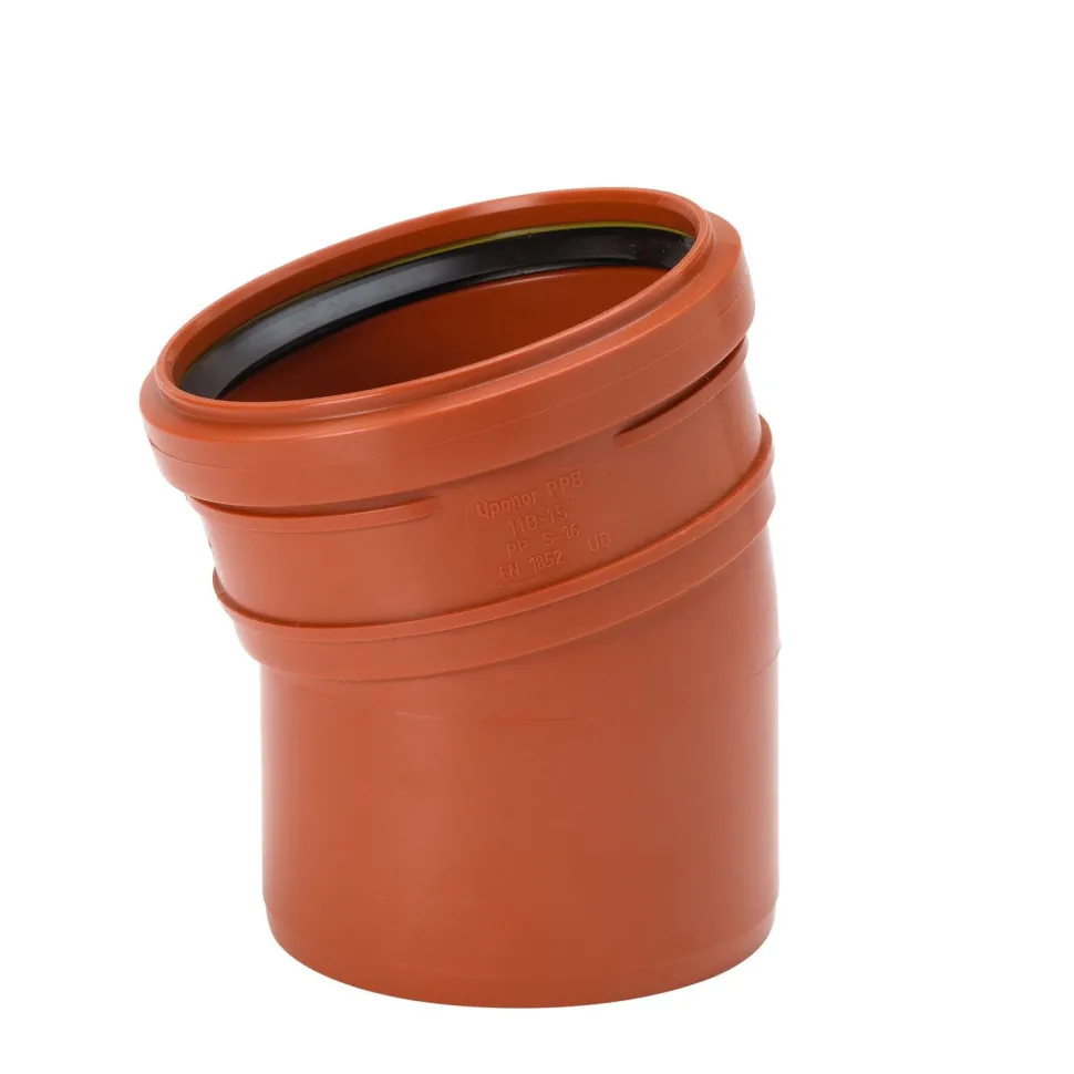 Maaviemärin kulmayhde PVC 250x15°