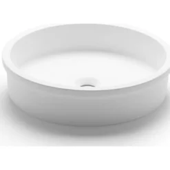 Malja-allas Bathco Belted, Ø420mm, mattavalkoinen