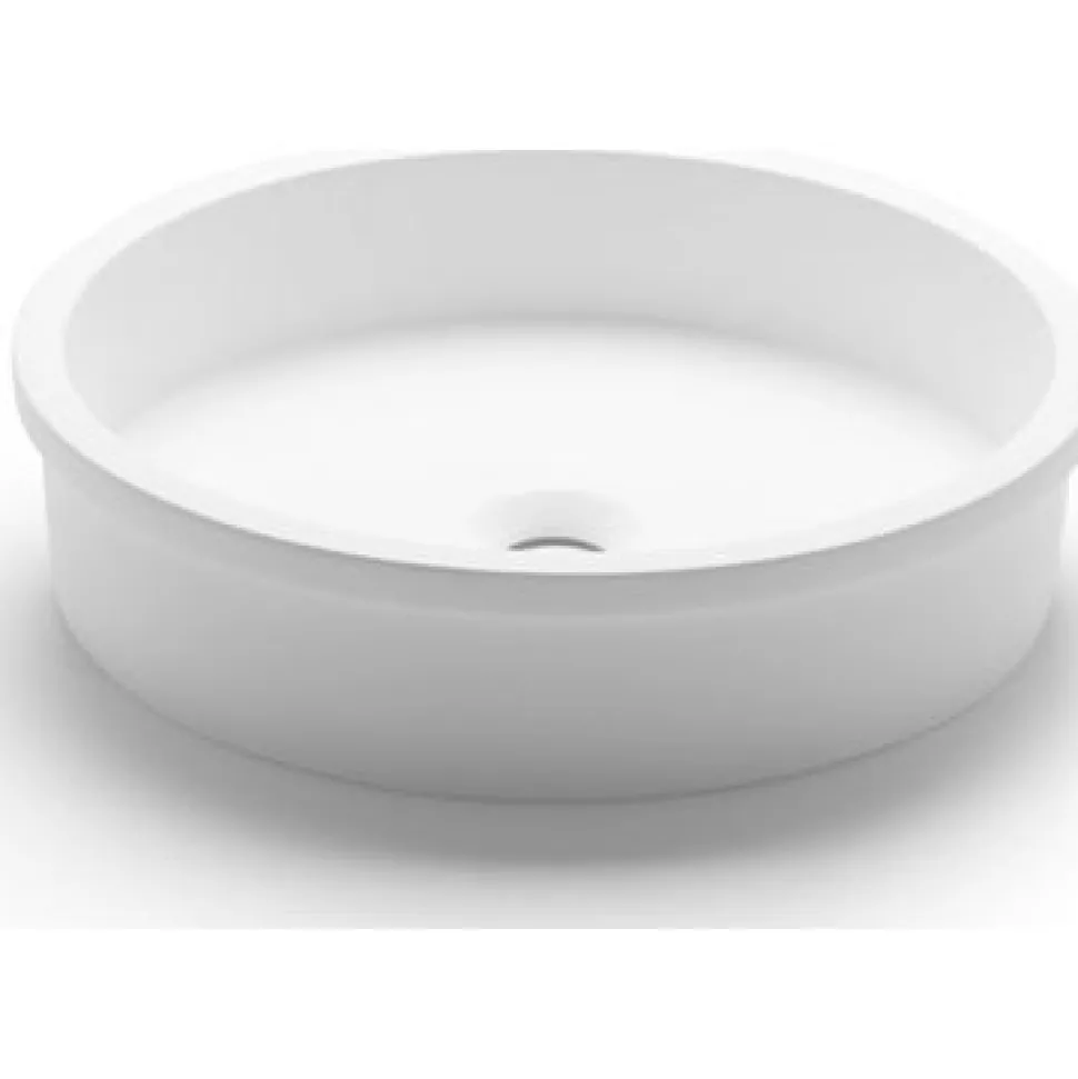 Malja-allas Bathco Belted, Ø420mm, mattavalkoinen