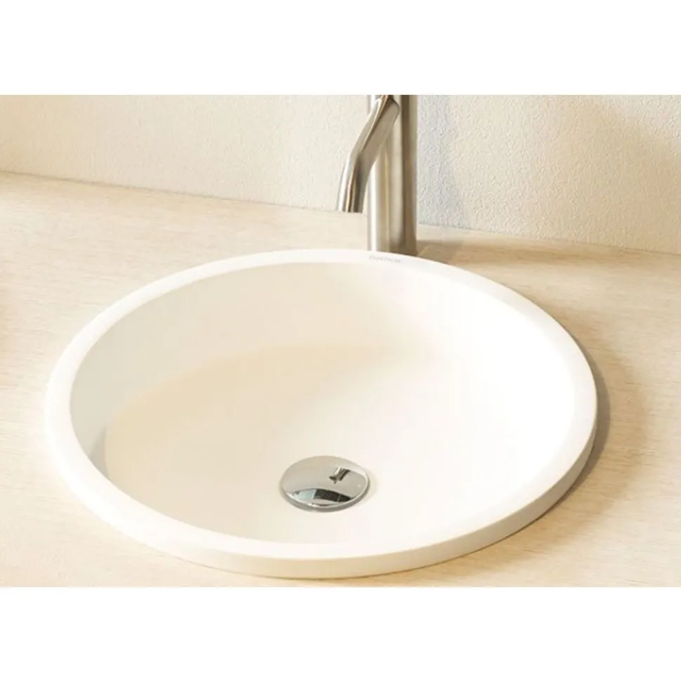 Malja-allas Bathco Belted, Ø420mm, mattavalkoinen