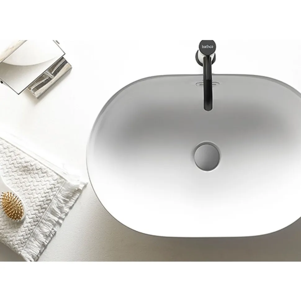 Malja-allas Bathco Livorno, 540x360mm, valkoinen