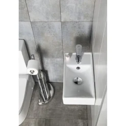 Malja-allas Interia Minos Cloakroom 400x220 mm vasen valkoinen