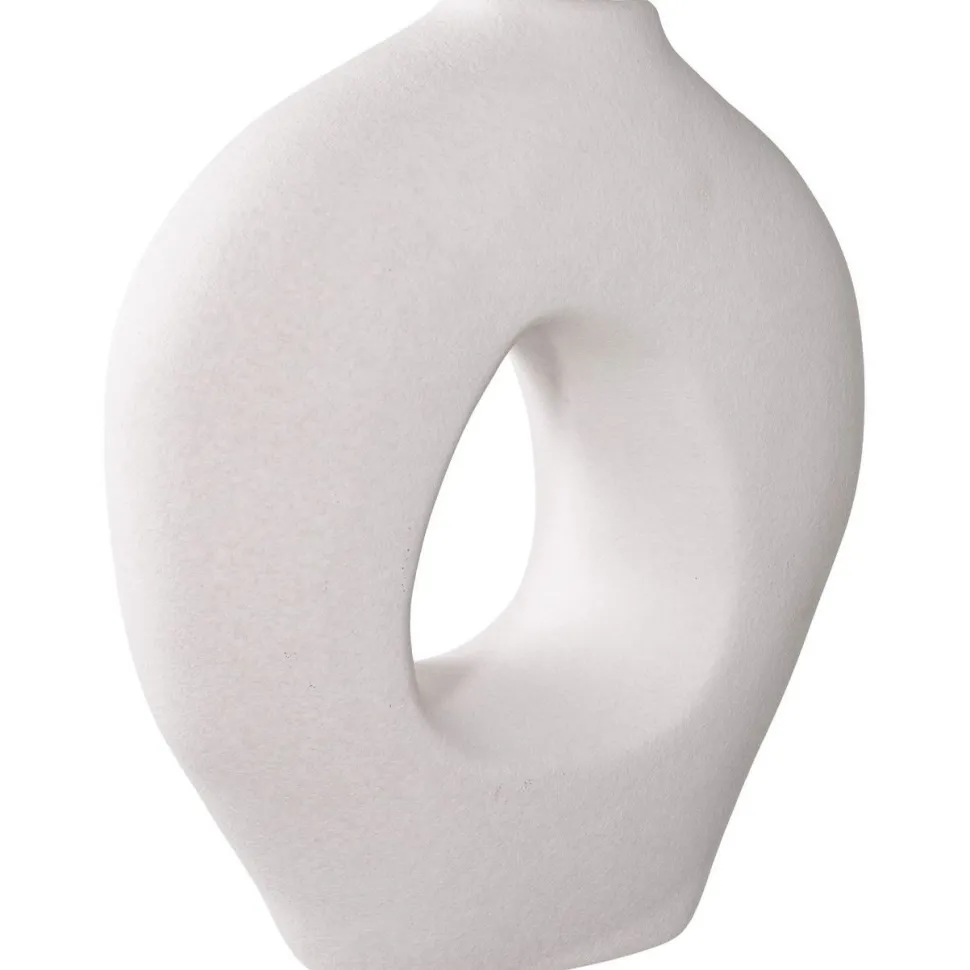 Maljakko House Nordic Vase, 24x10.5x27.8cm, keramiikka, valkoinen