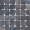 Marmorimosaiikki Qualitystone Diagonal Gray-White, verkolla, 100x100/20x20 mm