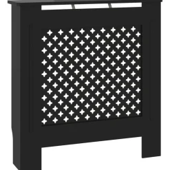 Mdf lämpöpatterin suoja musta 78 cm