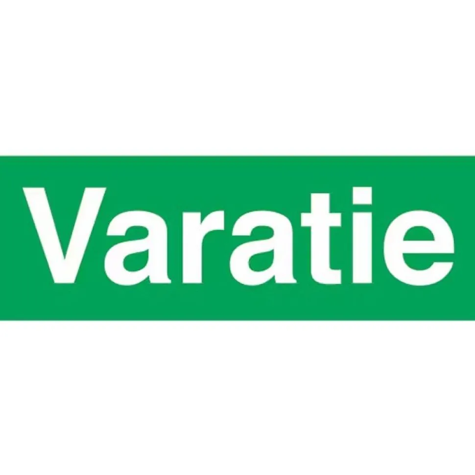 Merkintäkilpi "Varatie", 20x8cm, jälkivalaiseva