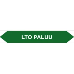 Merkintätarra/putkistotarra "LTO paluu", 16x2.5cm, 5kpl