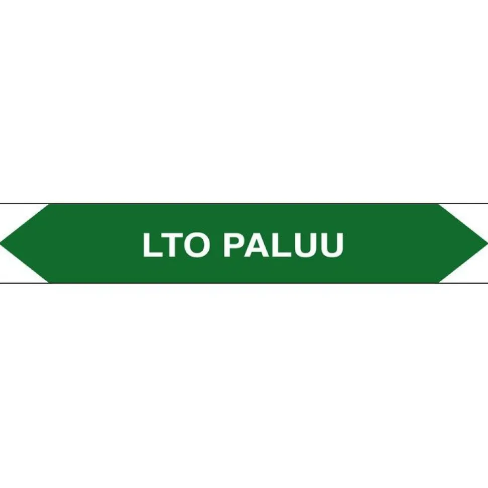 Merkintätarra/putkistotarra "LTO paluu", 16x2.5cm, 5kpl