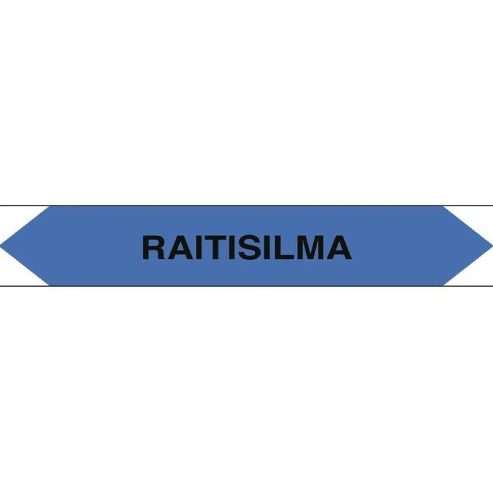 Merkintätarra/putkistotarra "Raitisilma", 16x2.5cm, 5kpl