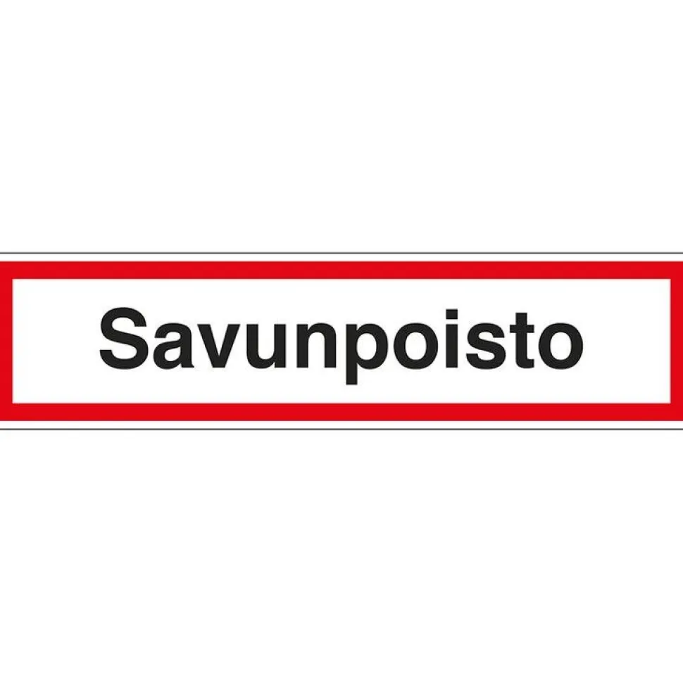 Merkintätarra "Savunpoisto", 20x5cm