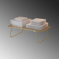 Metallinen pöytähylly Linento Furniture Dolap Ici Organizer, 15x19x42cm, kulta