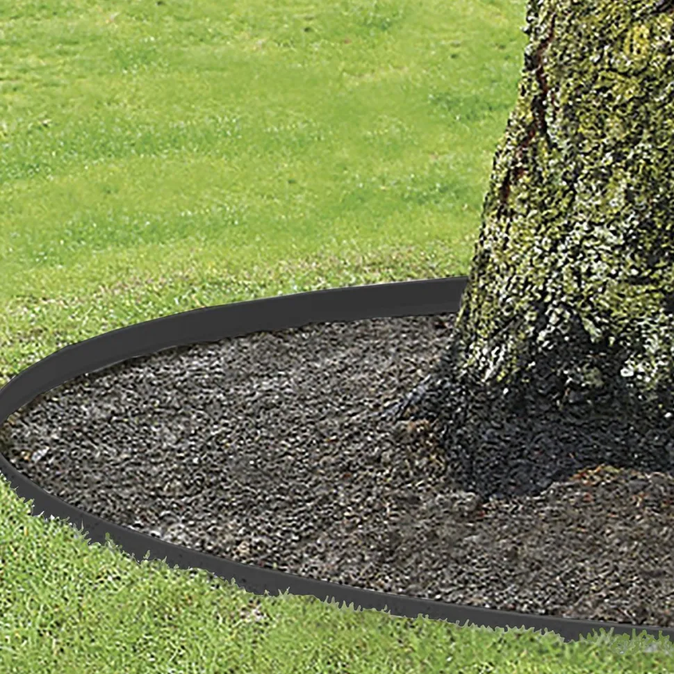 Metallinen rajausreuna Hortus, musta