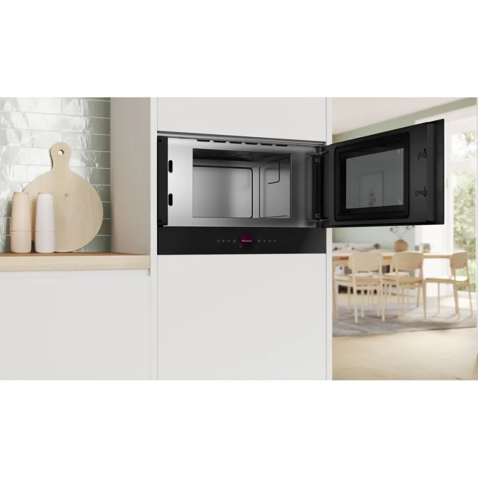 Mikroaaltouuni Bosch Serie 8 BFR7221B1 60cm musta integroitava