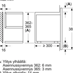 Mikroaaltouuni Bosch Serie 8 BFL7221W1 60cm valkoinen integroitava