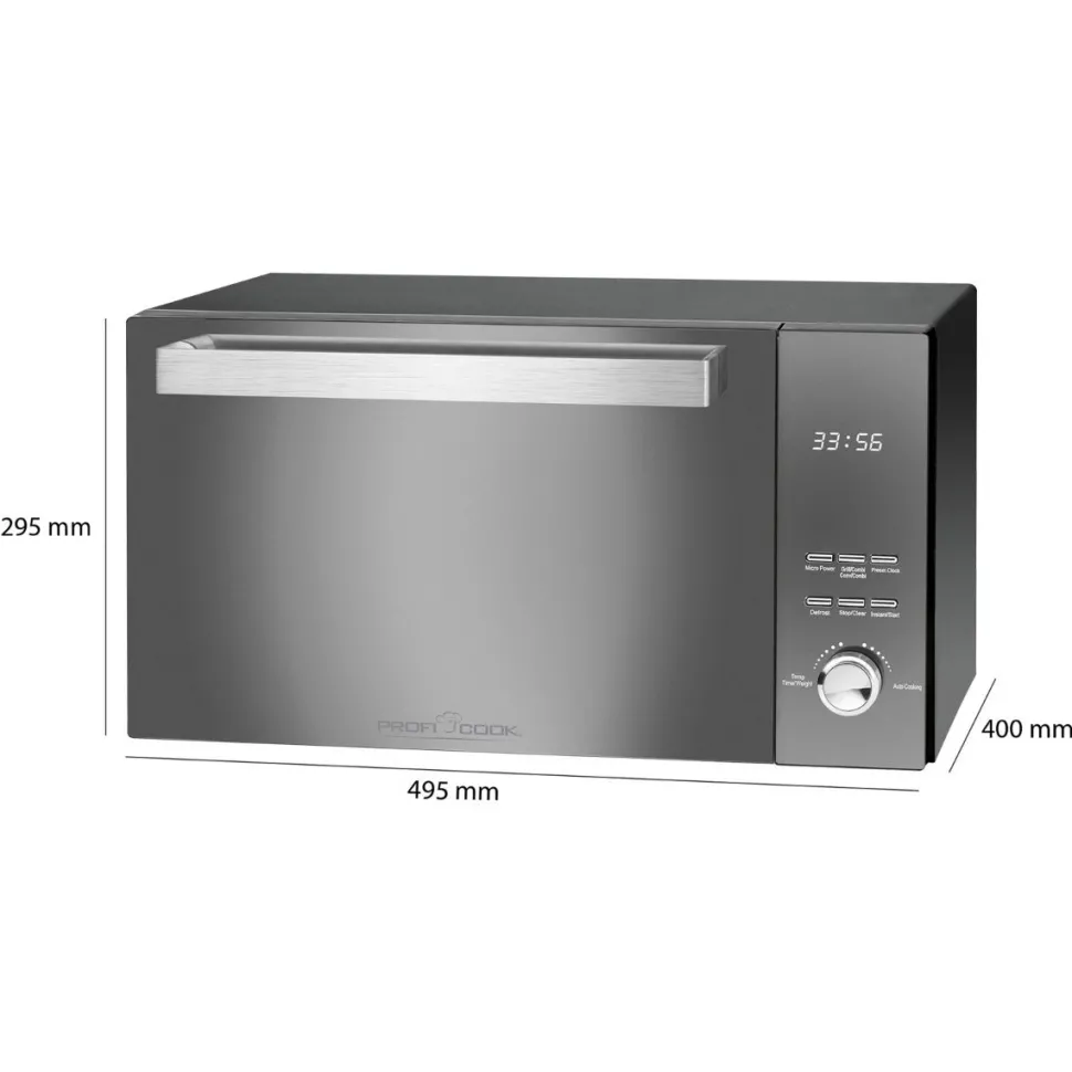 Mikroaaltouuni ProfiCook MWG1204 50 cm musta