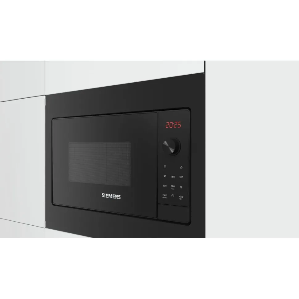 Mikroaaltouuni Siemens iQ300 BF523LMB3, 50cm, musta, integroitava