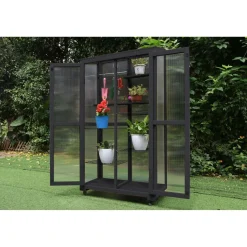 Minikasvihuone Green Land, 84x41x160cm, 4mm polykarbonaatti