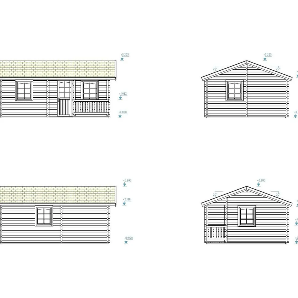 Mökki Palmako Sandra 21,5+3,7 m²