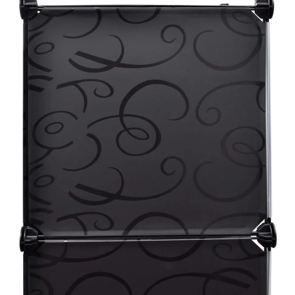 Moduulikaappi 9 lokeroa 37x115x150 cm musta ja valkoinen