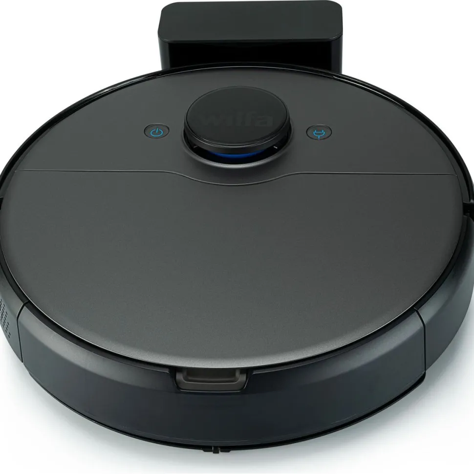 Moppaava robotti-imuri Wilfa RVC-D4000AI Innobot musta