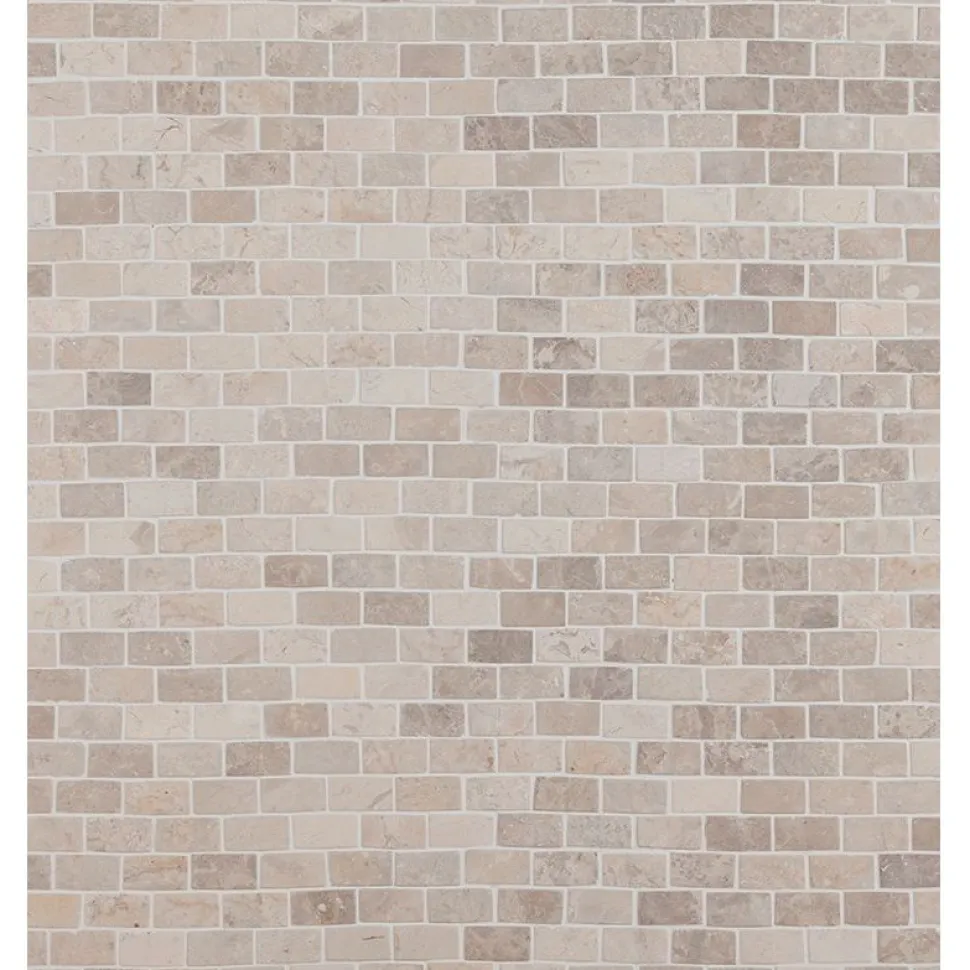 Mosaiikkilaatta Qualitystone Brick Mini White, 20x40mm