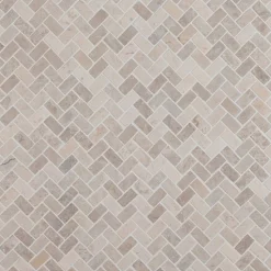 Mosaiikkilaatta Qualitystone Herringbone White Mini, 20x40mm