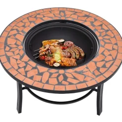 Mosaiikkitulisija 68cm, terrakotta
