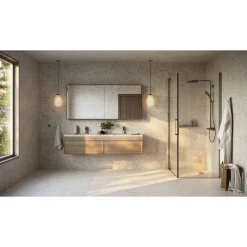Märkätilan muovimatto Tarkett Aquarelle Breccia Stone Beige, leveys 2m
