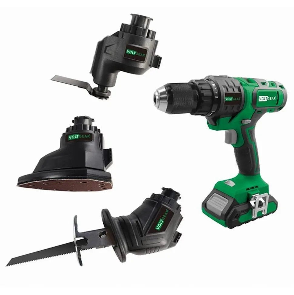 Multityökalu Voltgear 4-in-1 Plus 20V 2,0 Ah akulla