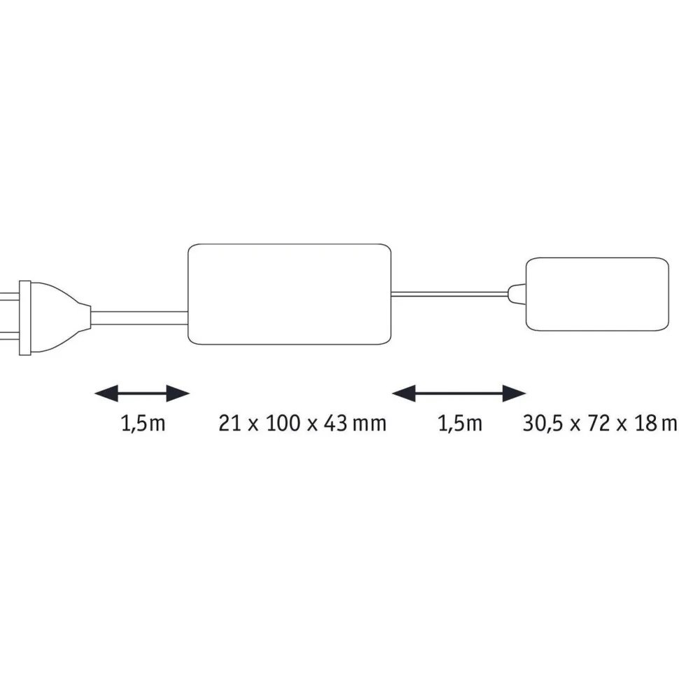 Muuntaja Paulmann Clever Connect, 230/12V, eri vaihtoehtoja