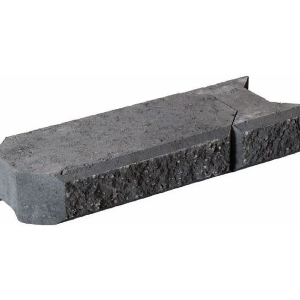 Muurikivi Rudus Aitakivi kansipari 560x200x100 mm sileä musta