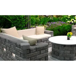 Muurikivi Rudus Aitakivi peruspari 560x200x100 mm sileä musta