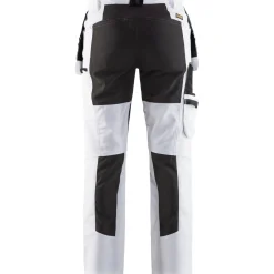 Naisten housut Blåkläder 7910 Stretch valkoinen/musta