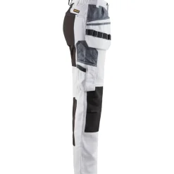 Naisten housut Blåkläder 7910 Stretch valkoinen/musta