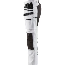 Naisten housut Blåkläder 7910 Stretch valkoinen/musta