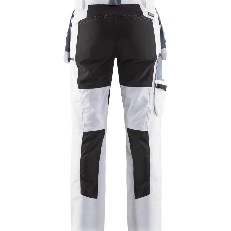 Naisten housut Blåkläder 7910 Stretch valkoinen/musta