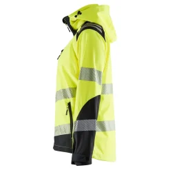 Naisten softshell-takki Blåkläder 4791 Highvis huomiokeltainen/musta