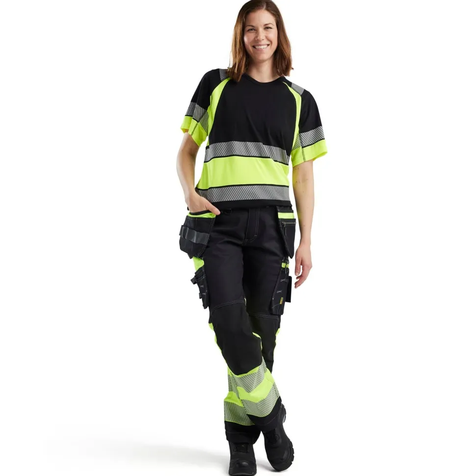Naisten t-paita Blåkläder 3410 Highvis pyöreä pääntie