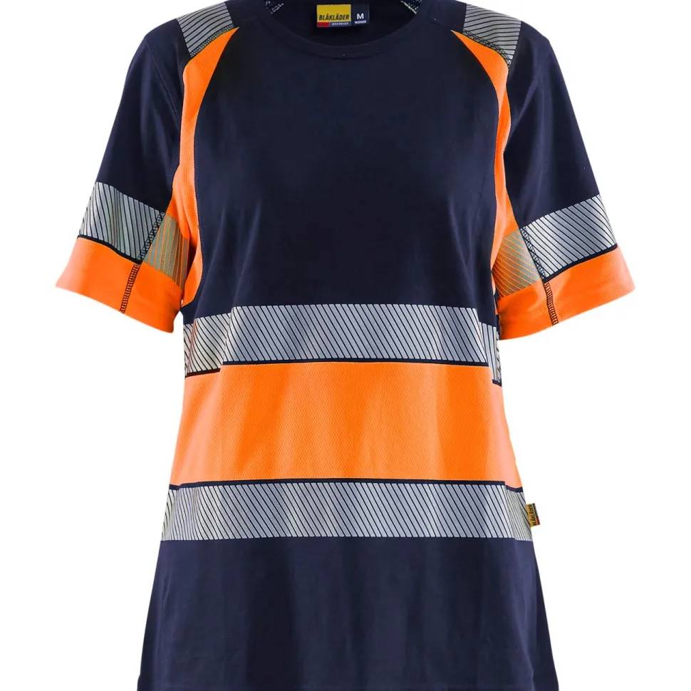 Naisten t-paita Blåkläder 3410 Highvis pyöreä pääntie