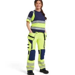 Naisten t-paita Blåkläder 3410 Highvis pyöreä pääntie
