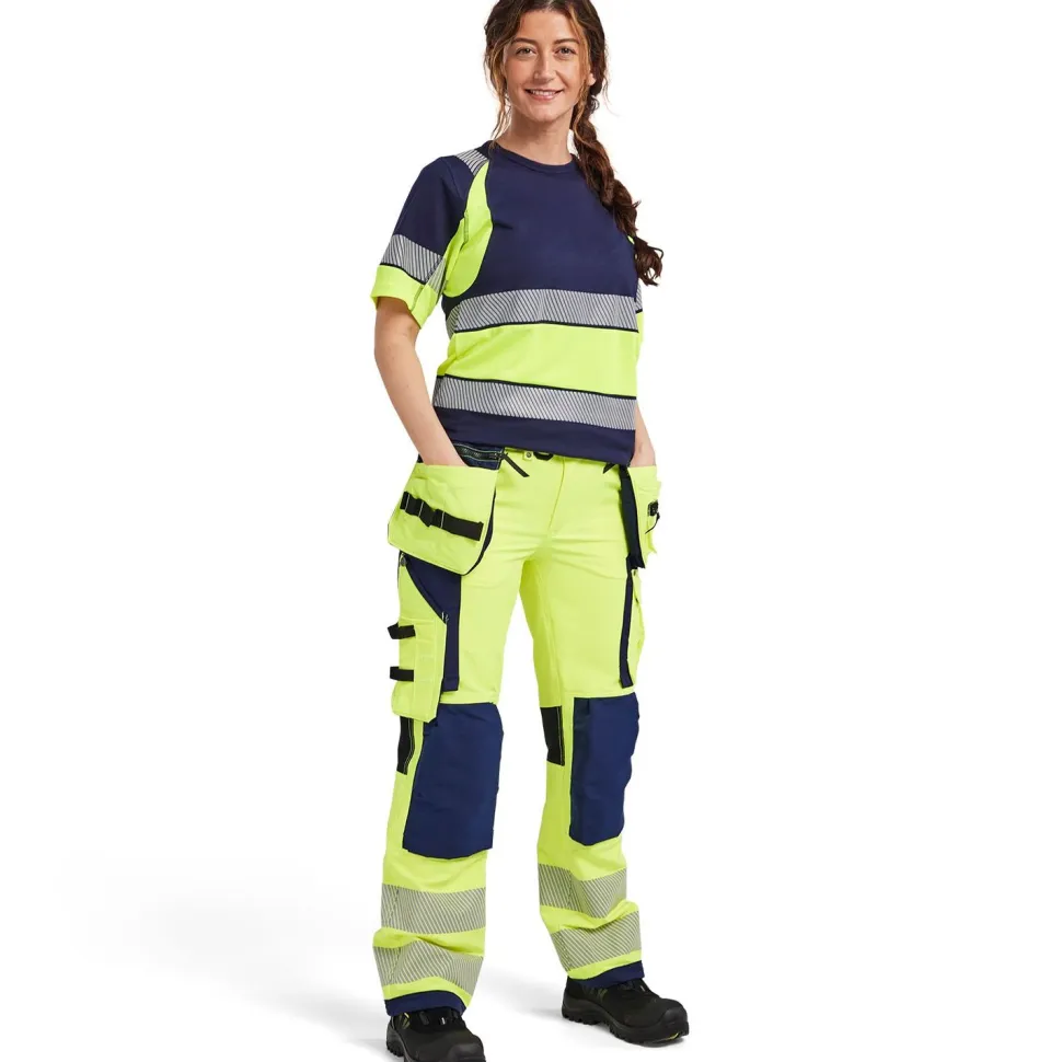 Naisten t-paita Blåkläder 3410 Highvis pyöreä pääntie
