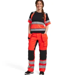 Naisten t-paita Blåkläder 3410 Highvis pyöreä pääntie