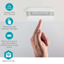 Nedis SmartLife Wi-Fi Palovaroitin 85dB 3kpl