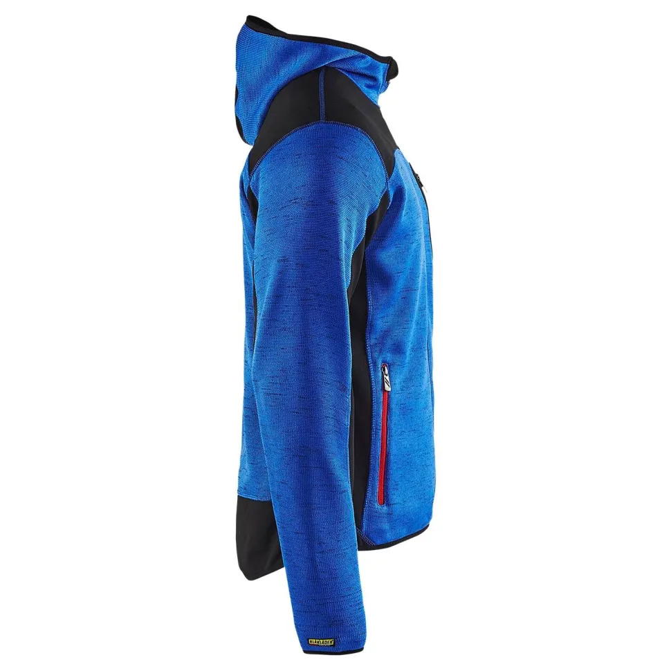 Neulottu softshell-takki Blåkläder 4930 keskisininen/musta