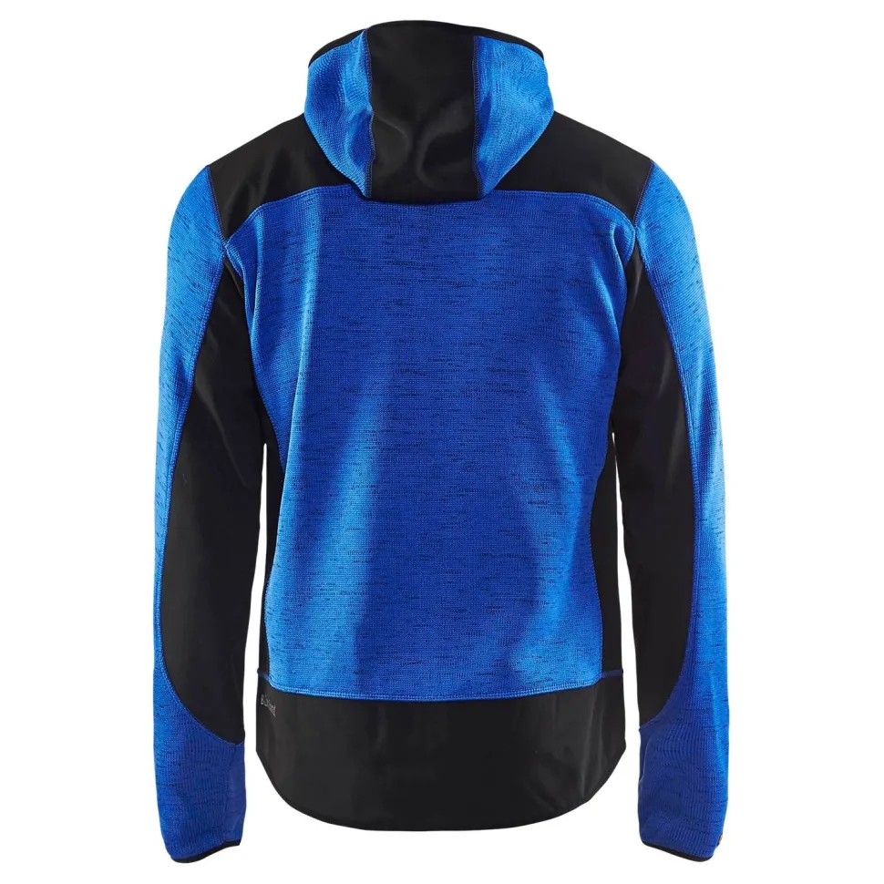 Neulottu softshell-takki Blåkläder 4930 keskisininen/musta