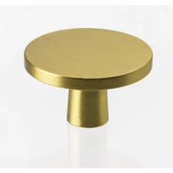 Nuppivedin Beslag Design Plato Ø42x24 mm harjattu messinki