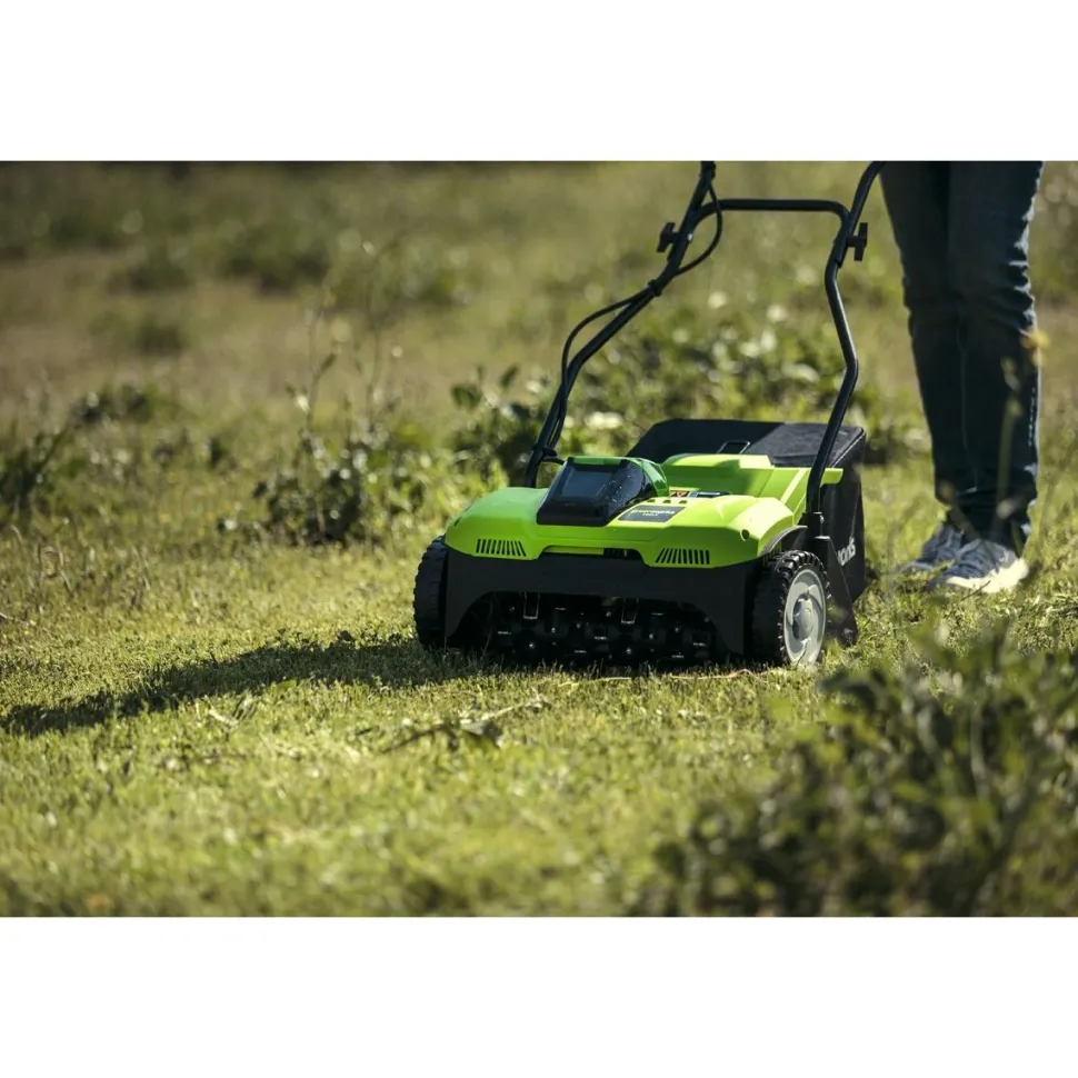 Nurmikon ilmaaja Greenworks G40DT35, 40V, ilman akkua