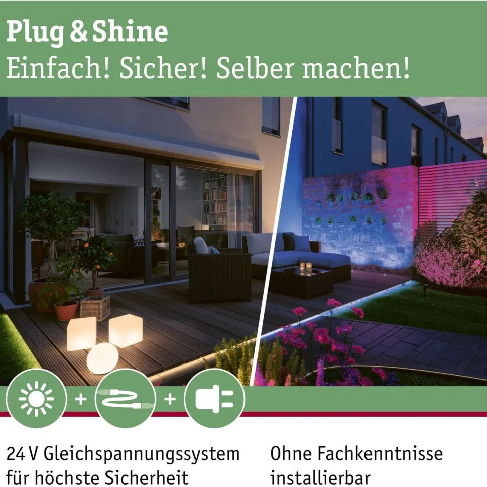 Ohjain Paulmann Plug & Shine ulkovalaistukselle IP68 musta