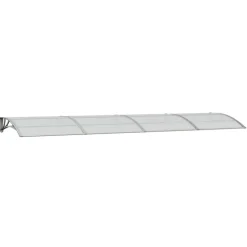 Ovikatos 400x100 cm polykarbonaatti harmaa